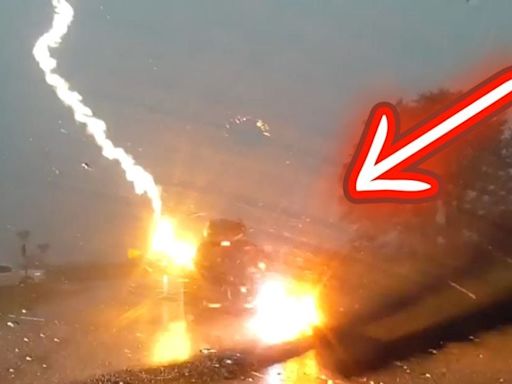 Alerta por tormenta eléctrica: el vídeo que explica cómo salir ileso si un rayo impacta el coche