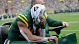 Packers wide receiver Randall Cobb in tears as he leaves game vs. Jets with ankle injury