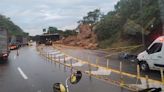 Deslizamientos y problemas en la Vía Bogotá - Girardot comenzando el puente festivo