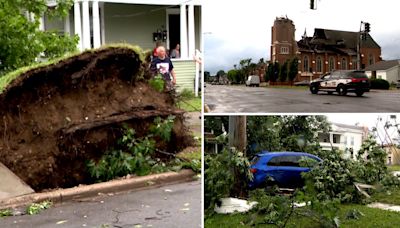 Tornados y tormentas dejan daños y unos 100,000 hogares sin electricidad al norte de NY