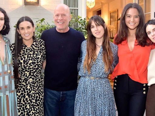 Demi Moore and Emma Heming Team Up for Father's Day Tribute to Bruce Willis