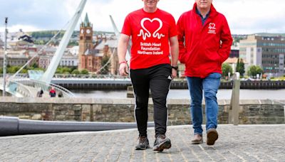 Derry man (46) who survived two cardiac arrests puts best foot forward for heart charity in ‘one million step challenge’