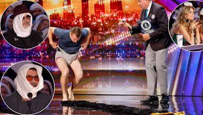 Panties in a bunch: 'AGT' fans slam NBC as Nick Manning makes judges wear underwear to break World Record