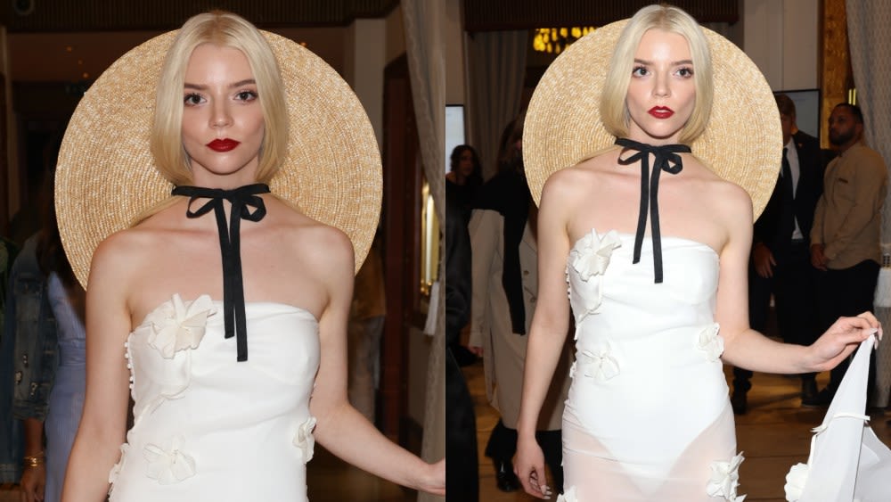 Anya Taylor-Joy Goes Sheer and Strapless in Jacquemus Dress With Romantic Details at Cannes Film Festival for ‘Furiosa’