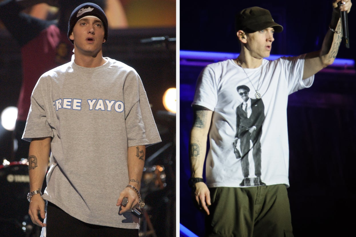 10 Times Eminem Used T-Shirts to Support His Favorite Rappers