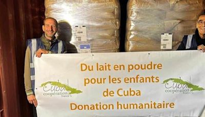 Organización francesa envía más de 10 toneladas de leche en polvo a Cuba