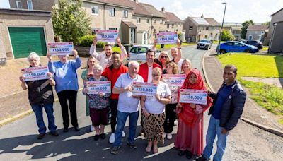 WATCH: Thurso neighbours share £1.95m Postcode Lottery jackpot!