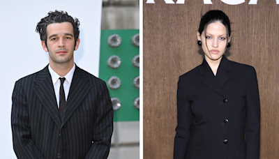 Matty Healy and Fiancée Gabbriette Bechtel Attend the O2 Silver Clef Awards