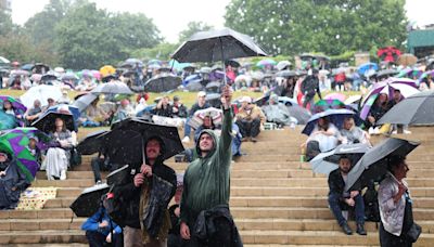 London soaked by nearly a month of rainfall in a week