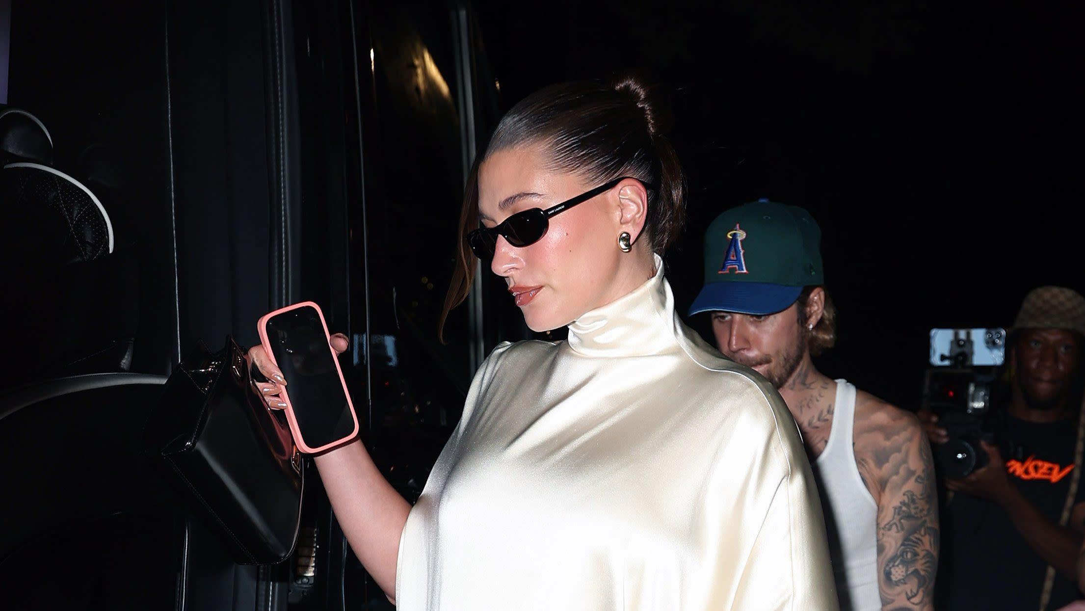 Hailey Bieber’s Silky Mini Dress Proves She Has the Best Dressed Baby Bump in Hollywood