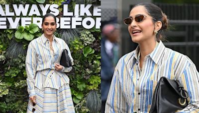 Sonam Kapoor serves chic royalty in Bottega Veneta at Wimbledon Women's Final