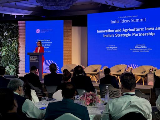 Gov. Kim Reynolds kicks off India trade mission with keynote address in Delhi