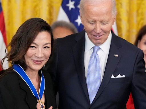 Biden awards the Medal of Freedom to Nancy Pelosi, Medgar Evers, Michelle Yeoh and 15 others