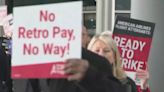 American Airlines flight attendants picket outside O’Hare for pay raise