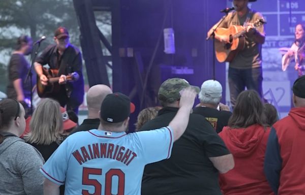 Waino in the raino: Hammons Field holds its first concert featuring Adam Wainwright