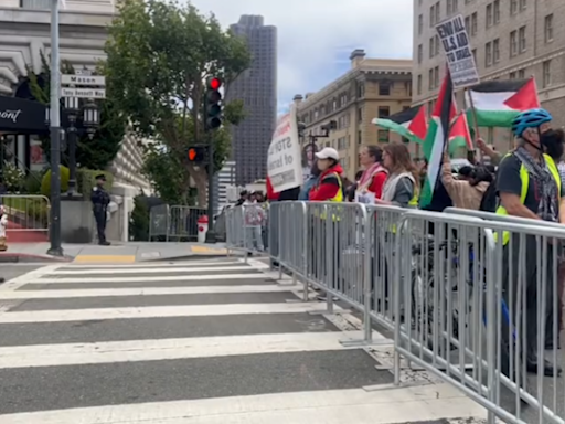 Pro-Palestine protests outside of Kamala Harris’ $13M fundraiser in San Francisco