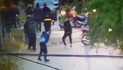 El video del brutal enfrentamiento a tiros en una olla popular por una interna de la UOCRA