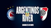 Argentinos vs River, por la Liga Profesional 2024: horario, cómo ver en vivo y probables formaciones