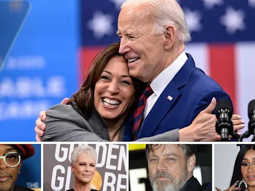 Celebrities react to Joe Biden dropping out of US presidential race