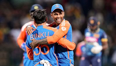 Suryakumar bowls last over, Rinku 19th in miraculous tied match; India win Super Over to sweep series against Sri Lanka