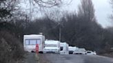 Update on current unauthorised caravan camps in town as police and courts involved