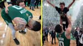 Jayson Tatum's heartwarming moment with son is defining scene of NBA Finals