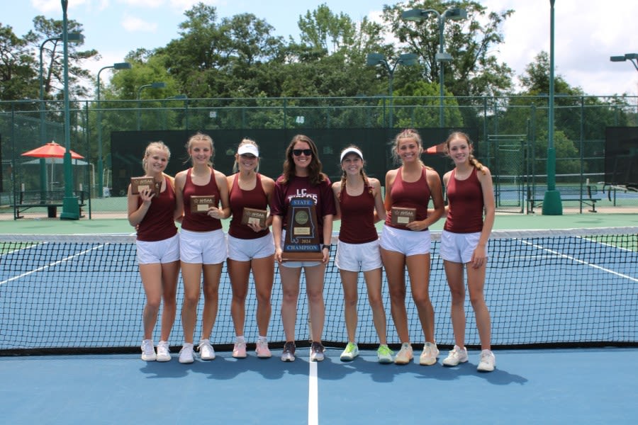 Lauderdale County girls tennis wins back-to-back state championships