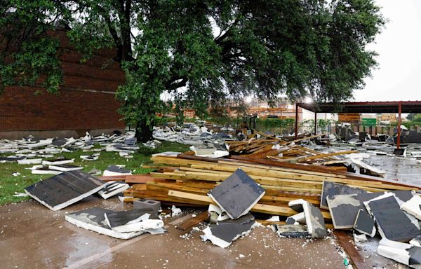 Extreme storm in Texas leaves a million without power as golf ball sized hail pelts state