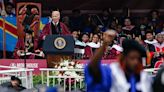 Fists raised, backs turned to Biden: Inside Morehouse’s graduation ceremony of protest