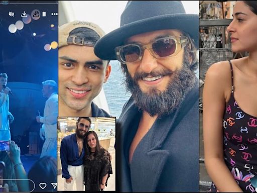 Ranveer Singh poses with guests, Backstreet Boys stir nostalgia at Anant-Radhika's pre-wedding bash in cruise