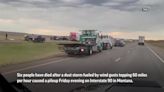 6 people die after storm causes Montana highway pileup