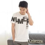 Dreamming NLMERS疊影印花竹節棉彈力圓領短T 親膚 涼感 透氣-共二色