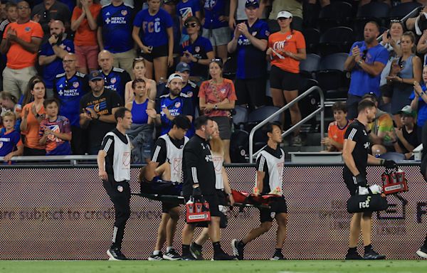 FC Cincinnati loses Nick Hagglund, game against New England Revolution, 2-1