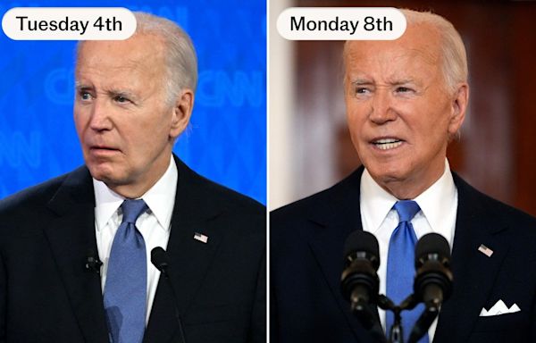 Biden mocked for ‘fake tan’ in comeback speech