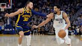 Curry injures left leg leading Warriors over Mavs 119-113