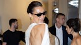 Bella Hadid's Take on a Basic White T-Shirt Dress Is Almost Completely Backless
