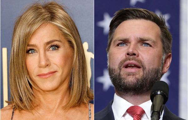 JD Vance defends ‘childless cat ladies’ comments – and blasts Jennifer Aniston for ‘disgusting’ remarks
