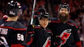 Aho and Teravainen lead surging Hurricanes to 3-2 win over Devils. Ruff hit in face by puck