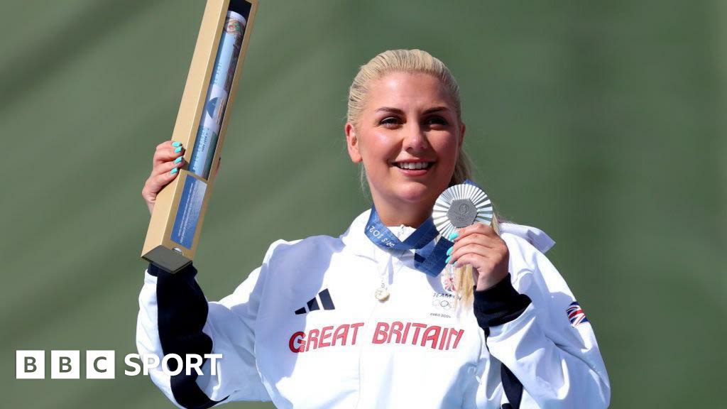 Amber Rutter: Team GB shooter takes silver in controversial skeet final at Paris 2024