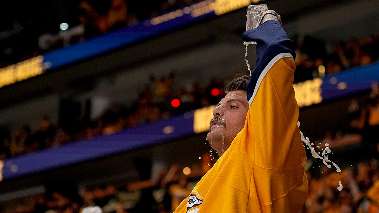 NFL Pro Bowler Taylor Lewan chugs beer, daughter downs water at Stanley Cup playoff game