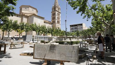 Los maestros de la piedra lucen su destreza en una concurrida Fira de la Pedra