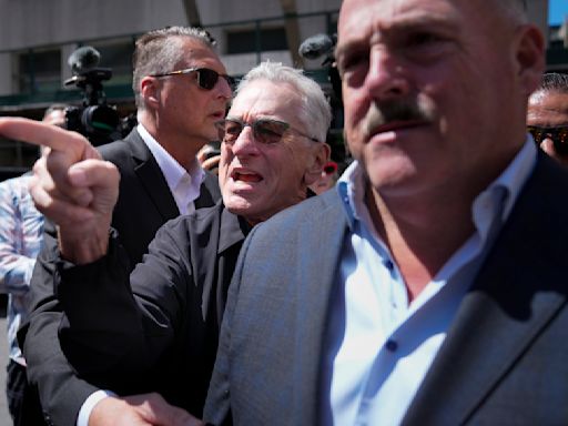 Biden campaign sends allies De Niro and first responders to Trump's NY trial to put focus on Jan. 6