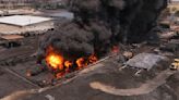 Firefighters battle massive fire at northern Iraq oil refinery