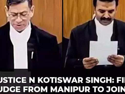 Justice N Kotiswar Singh takes oath: Supreme Court gets its first judge from Manipur