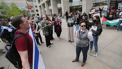 Iowa State students rally for Palestinians, press university to divest from Collins Aerospace