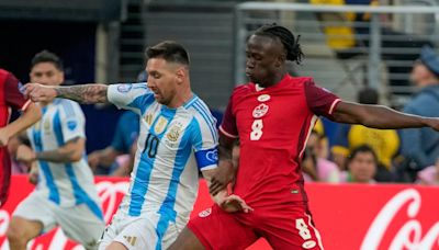 Argentina vs Canadá: Termina el primer tiempo de la semifinal de la Copa América 2024