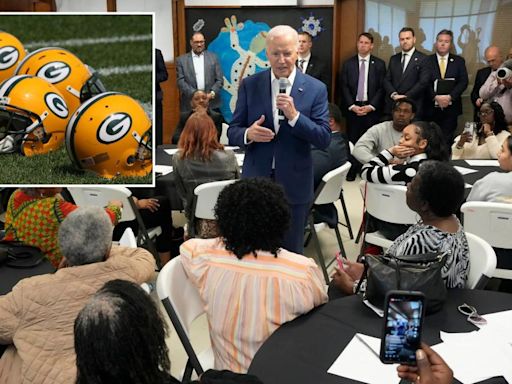 Biden falsely claims his Catholic school teacher was drafted by Green Bay Packers during Wisconsin appearance