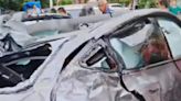 Video: Tesla Car Flips 7 Times After Crash, All Passengers Survive