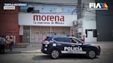 ¡Violencia en Chiapas! Maestros de la CNTE vandalizan e incendian sedes de partidos políticos