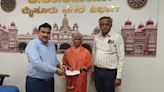KSRTC Mysuru division hands over relief cheque to wife of accident victim